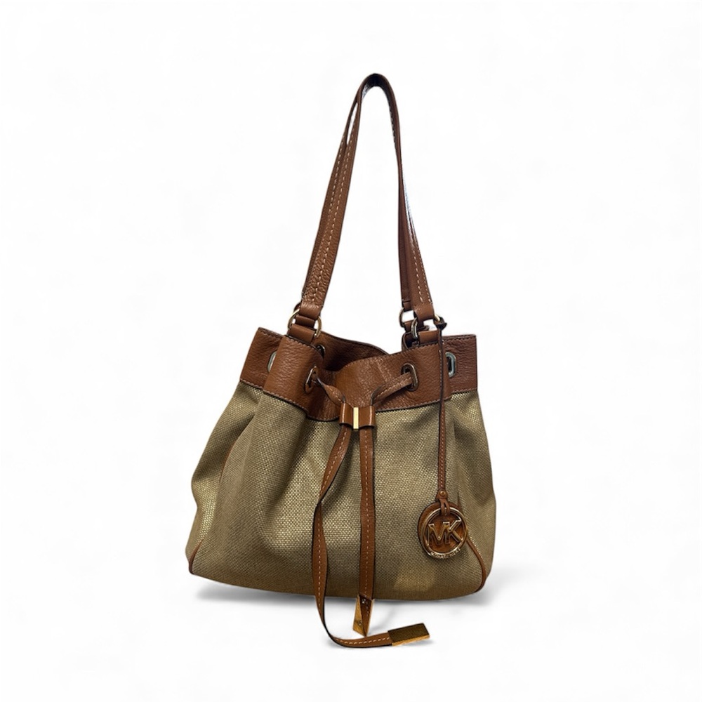 Michael Kors Brown and Tan Shoulder Bag